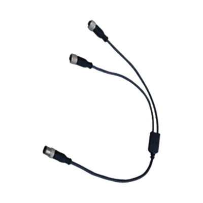 REER Y-SPLITTER, 0.4M, 2M12 5-POLE, IO-LINK, 24V EMIT/SYNC RECEIVER CONNECT, HIGH RANGE(CSYIOLH)